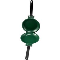 PoêLe à Frire, PoêLe à Frire Double Face AntiadhéSive Flip Pliante PoêLe à Frire Barbecue Stable et Durable Outil de Cuisson pour la Cuisine à