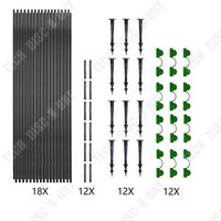 Td® Cadre De Serre De Jardin Lot De 6 Supports De Serre De Jardin Cadres De Serre Horticole Anneau De Rouille Pour Serre De Jardin