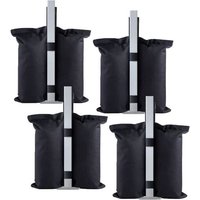 Td® Sacs De Sable Fixes Pour Tente En Tissu Oxford Pvc 600d 4 Pièces Sacs De Sable Pour Parasol D'extérieur Adaptés À Toute Tente