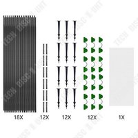 Td® Ensemble De Filets Anti-Insectes De Jardin 6 Pièces Petit Hangar À Semis De 2.5x6m Pour La Protection Des Plantes Et Des Fleurs