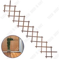 Td Treillis De Jardin En Bois Naturel 44x25cm Treillis En Osier Naturel Largeur Réglable Pour Chambre Jardin Clôture Décorative Bois
