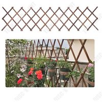Td Treillis De Jardin En Bois Naturel 65x26cm Plante Grimpante Exterieur Decoration Jardin Extensible Exterieur Pour Vignes Et Fleur