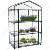 Td Serre De Jardin Pvc Salle De Réchauffement 69x49x126cm Du Jardin Jardin Accessoire Maison De Fleurs Miniature À Plusieurs Étages