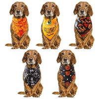 Bavoir Bandana Ajustable Pour Chien Écharpe Pour Halloween Serviette De Salive Imperméable Pour Petit Moyen Et Grand Gabarit