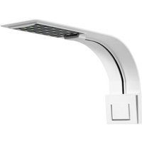 Les Plantes De Lumière Led D'aquarium Super Minces Poussent La Lampe À Clipser Créative D'éclairage Avec La Prise (Lumière Blanche Bleue)