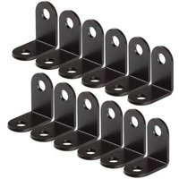 Angle de fer Support d'angle pour coins paquet de 12 Le noir