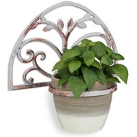 Relaxdays Support Pot De Fleurs Mural Porte Fleurs Décoration Murale Fonte Antique