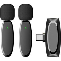 Microphone cravate sans fil, micro à pince pour l'enregistrement, TikTok
