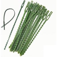 50 paquets d'attaches pour plantes de jardinage, attaches en paquet, attaches torsadées pour plantes grimpantes Vert