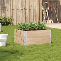 Vidaxl Jardinière 80x60 Cm Bois De Pin Massif