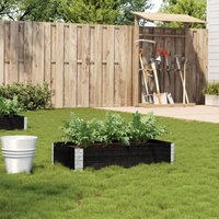 Vidaxl Jardinière Noir 100x50 Cm Bois Massif De Pin