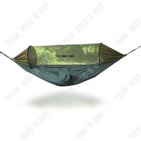 Td® Toile De Parachute Automatique À Ouverture Rapide Type Hamac Camping En Plein Air Moustiquaire Hamac Avec Moustiquaire À Poteau