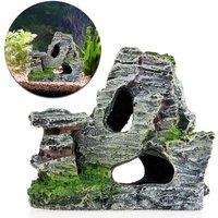 Nouvelle Décoration D'aquarium De Rocaille Avec Vue Sur La Montagne, Cachette, Arbre De Grotte, Ornement Pour Aquarium, Fournitures Pratiques Pour