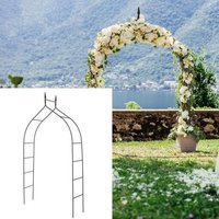 Costway Arche De Jardin Pour Plantes Grimpantes 255cm En Métal Arceau À Rosiers Flèches D'inspiration Gothique Décoration De Mariage