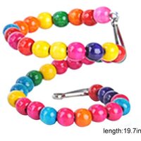 Échelle De Balançoire En Bois Multicolore Pour Perroquet Et Oiseaux, Nouvelle Collection, Arc En Ciel, Perruche, Hamster, Perles, Jouets Cage Bo856