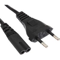 Câble pour ordinateur portable 2 broches de style européen, longueur de câble: 1,5 m Cordon d'alimentation