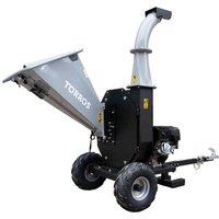 Broyeur de végétaux herbes et feuillages pro tractable thermique essence 15cv 420cc 120mm avec démarrage électrique Torros HDK120