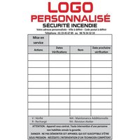 Lot de 500 Étiquettes de maintenance personnalisées 90 X 120 mm