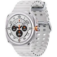 Montre Connectée Samsung Galaxy Watch Ultra - Boîtier 47 mm avec bracelet caoutchouc taille S/M/L - 4G - Blanc Titane