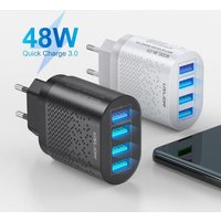 Chargeur Usb Rapide Quick Charge 3.0, Prise Murale Ue/Us, Pour Téléphone Portable, Tablette, Iphone 11, Samsung, Huawei, Nouveau