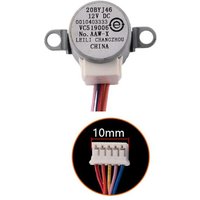 WHITE Pièces de climatisation universelles, moteur de balancement pour haier midea gree 20BYJ46 12V, moteur pas à pas de climatisation 12V Nipseyteko