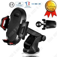 Support Voiture Téléphone Vitre Pare-Brise Fixation Solide Multi Surface À Ventouse Camion À Fixation Rotative Distance Réglable