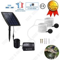 TD® Pompe aquarium panneau solaire eau écologique filtrage 1L Bassin aération design économique extérieur intérieur