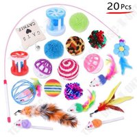 20 Pièces Jouets Pour Chats Chats D'intérieur Chatons Teaser Baguette Pour Chat Tunnel Jouet Souris Et Balles Pour Animaux De