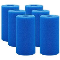 Éponges Filtrantes En Mousse Intex De Type A, 6 Pièces, Lavables Et Réutilisables, Accessoire Filtrant Pour Piscine Et Aquarium