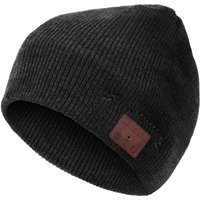Bonnet Avec Casque Bluetooth 5.0 Et Microphone Gris Foncé