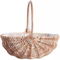 Panier De Rangement En Rotin Naturel Tissé, Pot De Fleurs, Vase, Panier Tissé Pour Mariage, Maison, Organisateur Avec Poignée