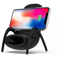 Mini Chaise Portable Chargeur Sans Fil Pour Tous Les Téléphones, Multifonction Avec Fonction De Haut-Parleur Musical