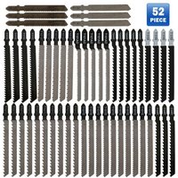 Jeu de lames de scie sauteuse, 52 pièces, baïonnette à tige en T, lames de Sabre alternatives pour la coupe du bois et du métal, Compatible avec