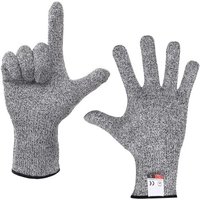 Taille XL Gris noir Gants résistants aux coupures en toute sécurité, Protection de niveau 5, pour la découpe de viande en cuisine, sculpture sur