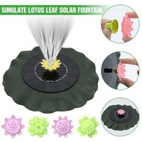Fontaine Solaire Simulant La Feuille De Lotus, Pour Bain D'oiseau, Étang, Piscine, Bol De Poisson, Décor D'aquarium De Jardin