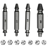 Extracteur de vis endommagé, perceuse Double face, extracteur de vis endommagé, manuel, Kit d'outils pour enlever les boulons cassés, 4 pièces #1 #2