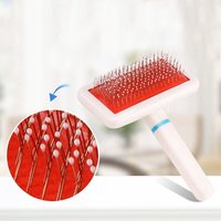 Peigne À Aiguille Polyvalent Pour Chien Chat 1 Pièce Peigne Yokie Pour Chiot Animaux, Brosse Pour Chiens, Peigne Râteau Pour Chiens, Outil De