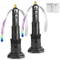Lot de 2 répulsifs anti-mouches avec interrupteur Soft-Stop pour table, terrasse, restaurant, insectes, mouches, moustiques, guêpes