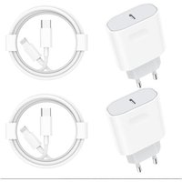 Chargeur Rapide For Iphone 14/14 Pro /14 Pro Max /14 Plus /13 12 11 Se Mini X Xs Xr, 20w 4-Pack Usb C Adaptateur Et 2m Cable Secteur Mural Type C