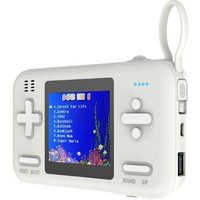 Console De Jeu Portable Rétro Avec Écran Couleur De 2.8 Pouces, 416 Jeux Classiques Intégrés, Batterie Externe À Charge Rapide De 8000mah