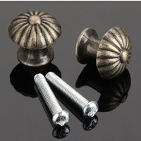 Mini Boîte À Bijoux Décorative, 2 Pièces, Tiroir, Porte D'Armoire, Poignée De Meuble Ronde, Raccords De Meubles Avec Vis
