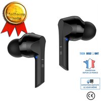 Td® Ecouteurs Oreillettes Es34 Binaural Stéréo/Étanche Mini Sport Hautparleur Bluetooth Casque 5.0/Avec Chargeur Liaison Rapide Stab