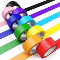 Rouleaux De Ruban De Masquage Coloré, Ruban De Peinture Coloré, Ruban D'Art Artisanal, 9 Couleurs (25mm X 20m)