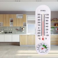 Thermomètre mural numérique 23x6 Cm, humidité de la pièce, intérieur/extérieur, suspendu, jardin, serre, ménage, bureau, contrôleur d'élevage