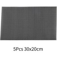 1 Ensemble De Tampons En Maille Pour Pot De Fleur, Tapis De Grille De Fond De Pot De Bonsaï Noir, Empêche La Perte De Sol, Joint Respirant