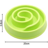 Bol D'alimentation Pour Chien, 1 Pièce, Prévention De Obésité, Sain, En Plastique, En Forme D'escargot, Ralentissant L'alimentation, 4 Couleurs