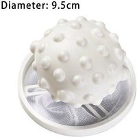 Sac de boules de nettoyage 1 pièce, boule de lavage pour l'épilation fournitures de blanchisserie collecteur de fibres sales 3 couleurs PP/Polyester