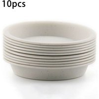 Plateaux Ronds Pour Plantes Succulentes Pp, Soucoupe Pour Pot De Fleur, Fournitures De Jardin, Diamètre Extérieur 17.8cm, 10 Pièces
