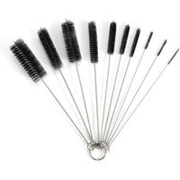 Ensemble De Brosses À Tube En Nylon 10 Pièces, Ensemble De Pailles À Boire, Verres, Claviers, Brosses De Nettoyage De Bijoux, Outils De Nettoyage,