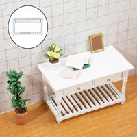 Table De Maison De Poupée Échelle 1:12, Décor De Maison De Poupée, Bricolage, Ordinateur Portable, Bureau, Accessoires De Disposition De Photographie Pour Décor De Chambre À Coucher